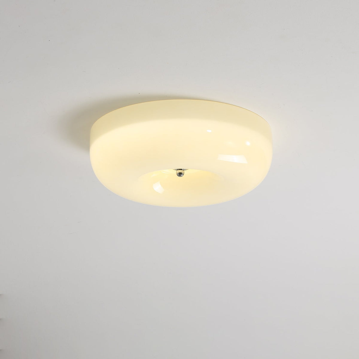 Plafondlamp met Gedraaid Glas en Chroom Moderne Verlichting Slaapkamer Woonkamer Hal 32 40 46 cm Diameter | Sulvida