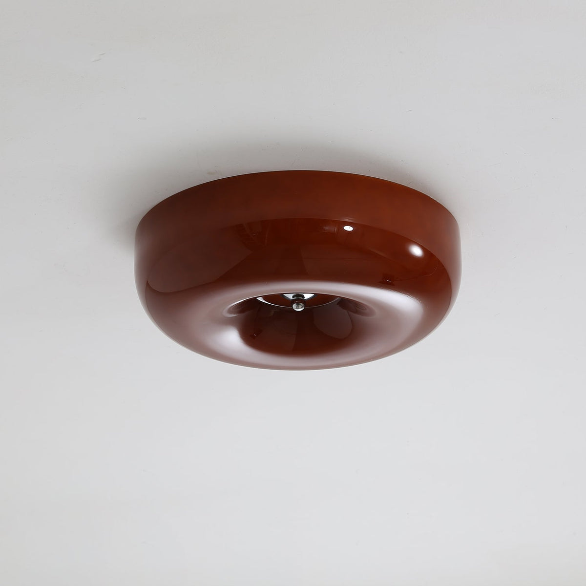 Plafondlamp met Gedraaid Glas en Chroom Moderne Verlichting Slaapkamer Woonkamer Hal 32 40 46 cm Diameter | Sulvida