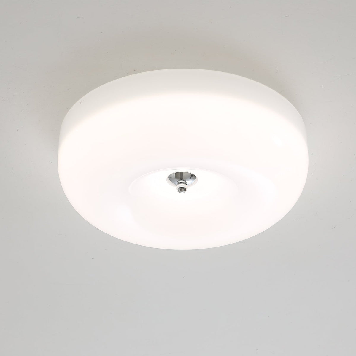 Plafondlamp met Gedraaid Glas en Chroom Moderne Verlichting Slaapkamer Woonkamer Hal 32 40 46 cm Diameter | Sulvida