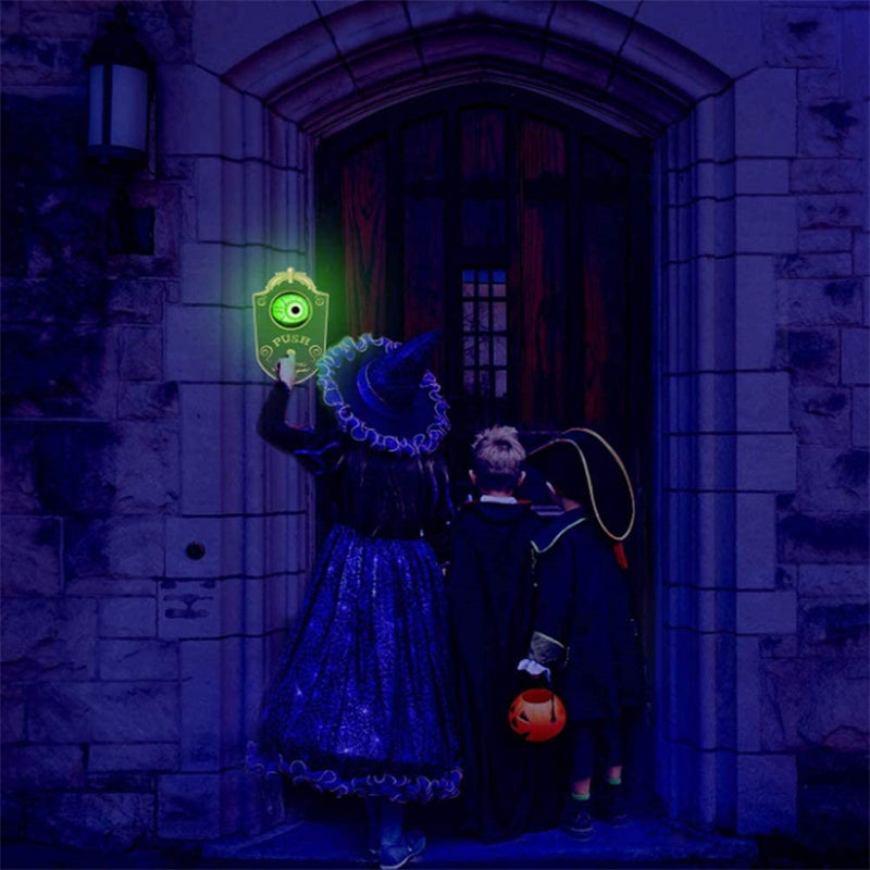 Elektronische Deurklok met Griezelig Oog Geluideffect Halloween Decoratie Trick or Treat Deurbel Accessoire | Sulvida