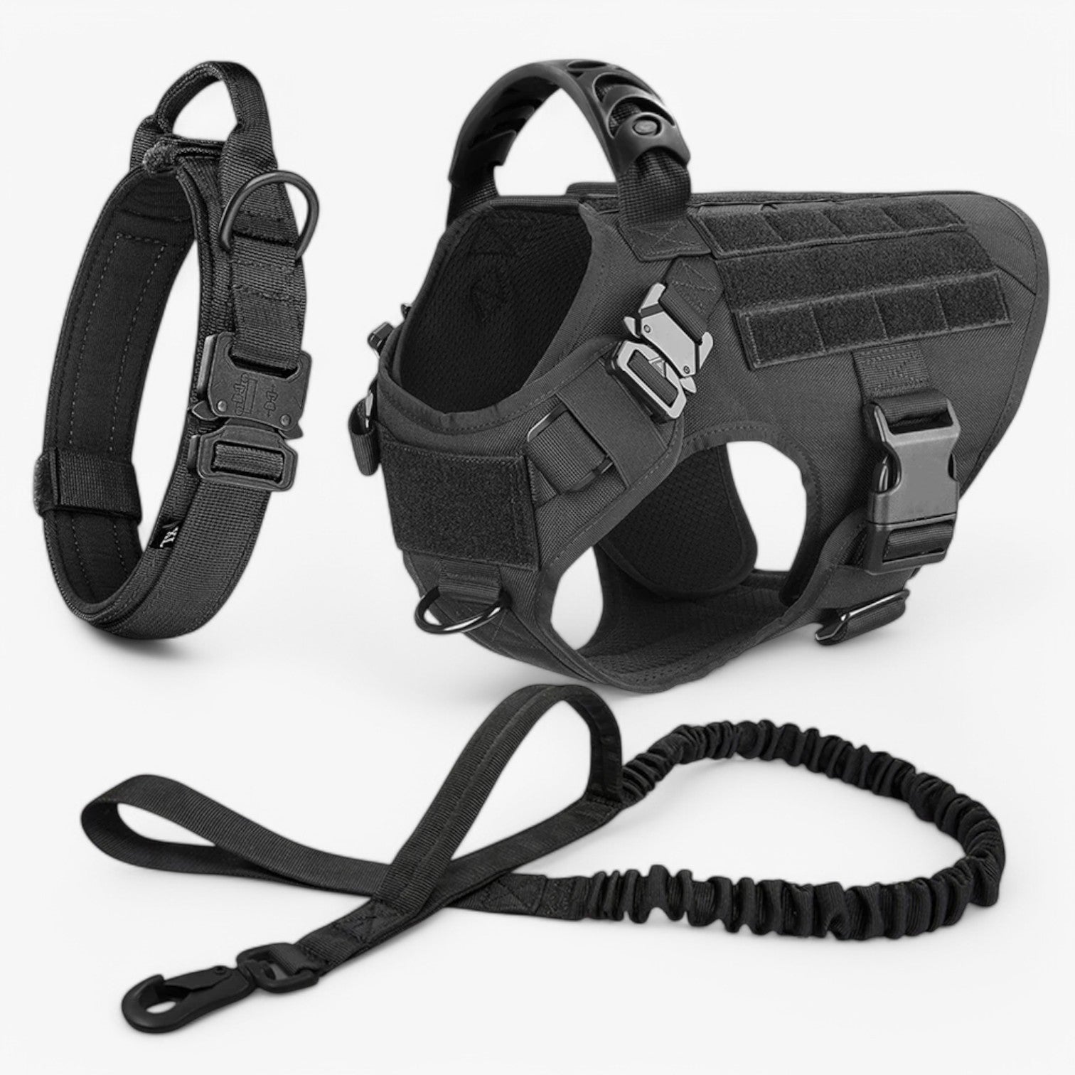 Tactisch Hondentuig met Snelsluitingssysteem – Verstelbaar Trainingsharnas voor Optimale Controle en Comfort | Sulvida