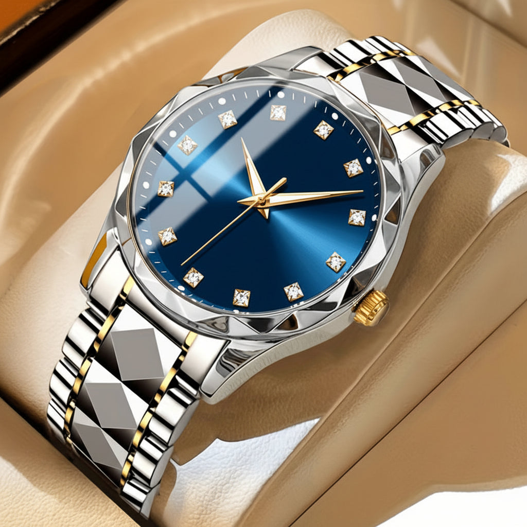 Sporthorloge Titanium Chronograaf Dubbel Display Alarm Lichtgevende Wijzers Duurzaam Dagelijks Gebruik | Sulvida