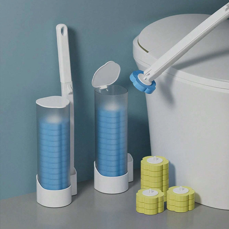 Wegwerp WC-Borstel met Wegwerpkoppen – Hygiënische Toiletreiniging zonder Bacteriecontact – Eenvoudig Klik & Weg Systeem voor Praktische Toiletschoonmaak | Sulvida
