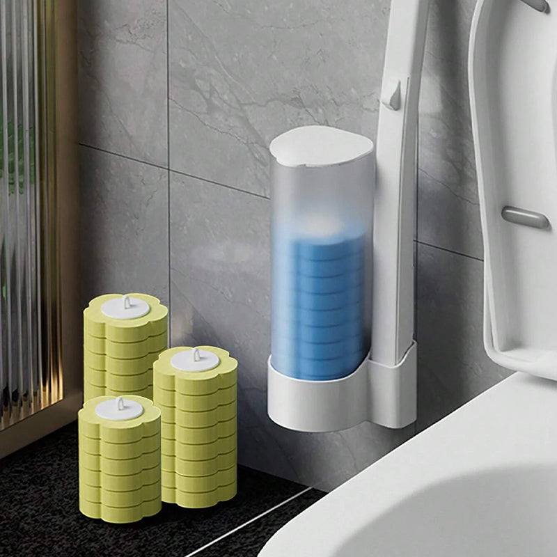 Wegwerp WC-Borstel met Wegwerpkoppen – Hygiënische Toiletreiniging zonder Bacteriecontact – Eenvoudig Klik & Weg Systeem voor Praktische Toiletschoonmaak | Sulvida