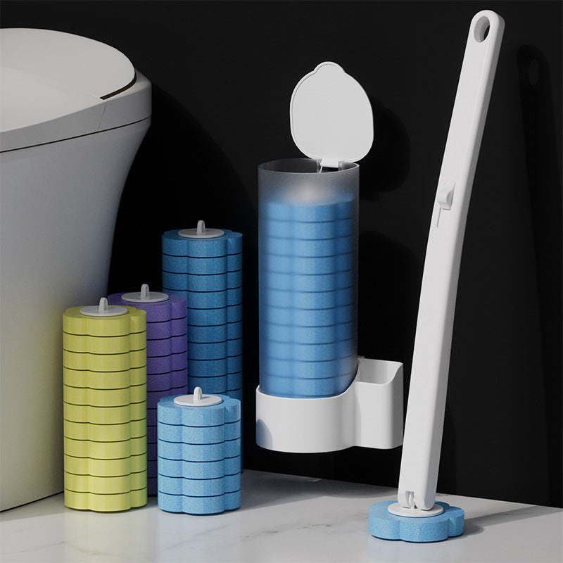 Wegwerp WC-Borstel met Wegwerpkoppen – Hygiënische Toiletreiniging zonder Bacteriecontact – Eenvoudig Klik & Weg Systeem voor Praktische Toiletschoonmaak | Sulvida