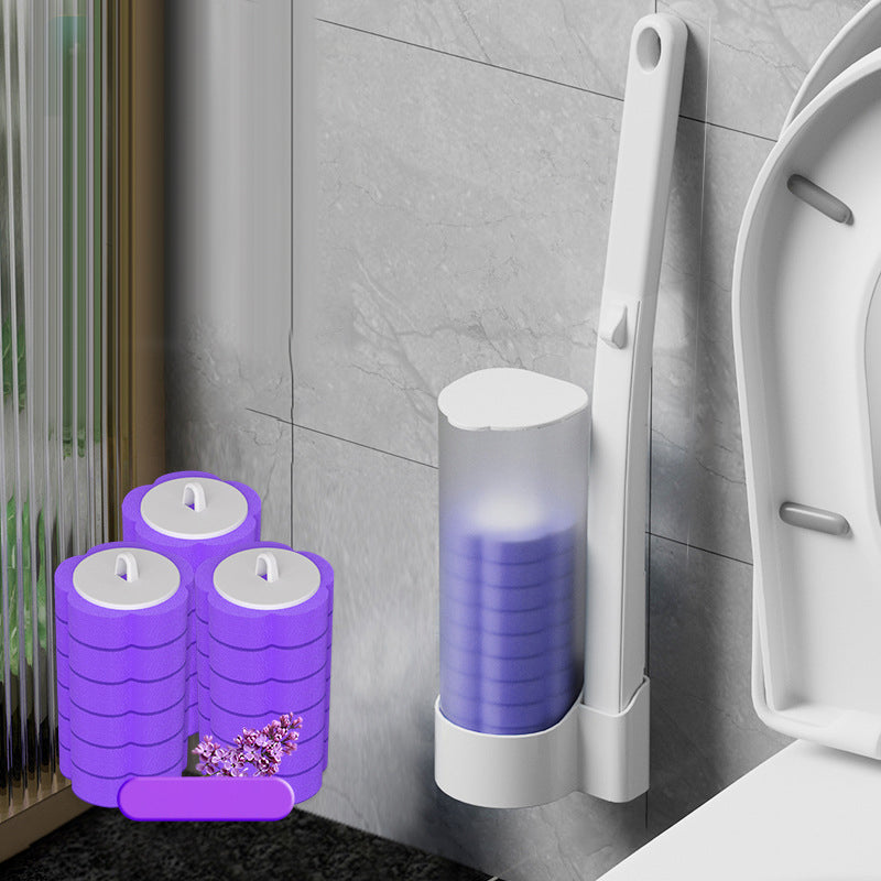 Wegwerp WC-Borstel met Wegwerpkoppen – Hygiënische Toiletreiniging zonder Bacteriecontact – Eenvoudig Klik & Weg Systeem voor Praktische Toiletschoonmaak | Sulvida