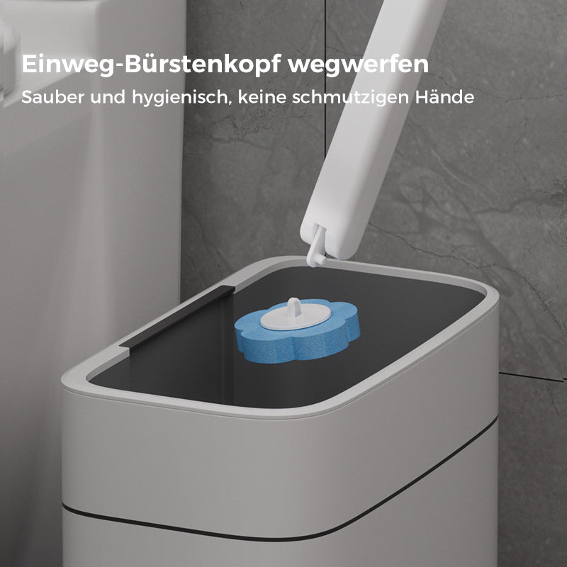 Wegwerp WC-Borstel met Wegwerpkoppen – Hygiënische Toiletreiniging zonder Bacteriecontact – Eenvoudig Klik & Weg Systeem voor Praktische Toiletschoonmaak | Sulvida