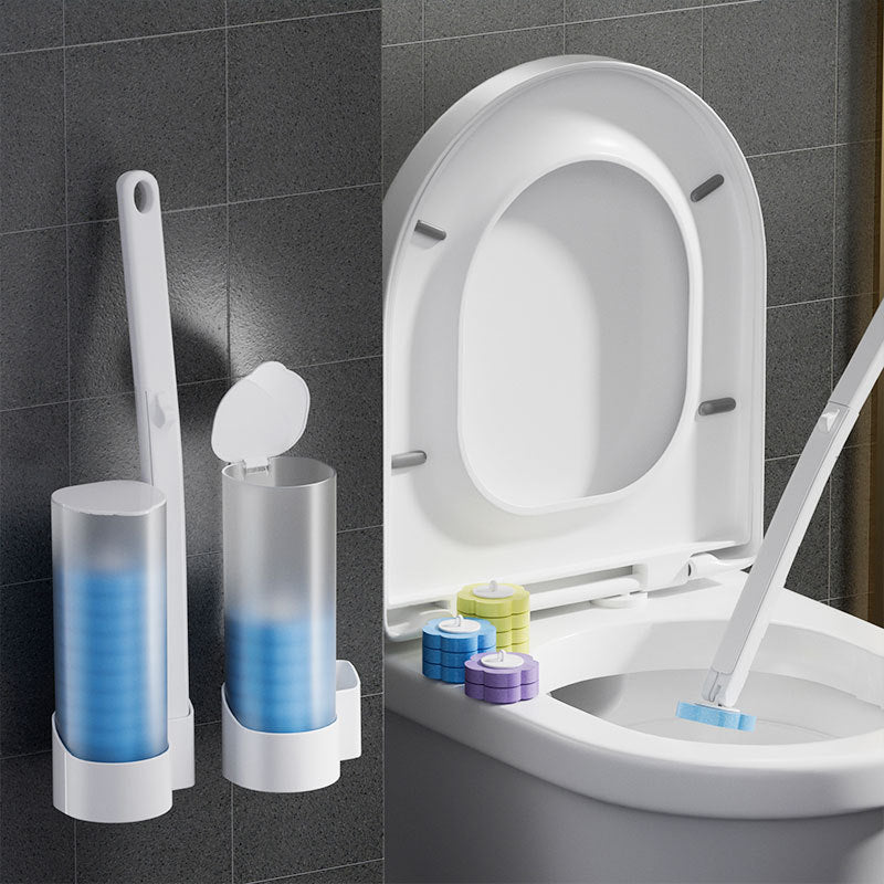 Wegwerp WC-Borstel met Wegwerpkoppen – Hygiënische Toiletreiniging zonder Bacteriecontact – Eenvoudig Klik & Weg Systeem voor Praktische Toiletschoonmaak | Sulvida