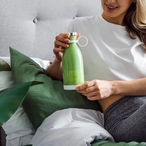 Draagbare Smoothiemaker USB Oplaadbaar 6 Messen BPA-Vrij Blenderfles voor Milkshakes Shakes Smoothies Onderweg | Sulvida