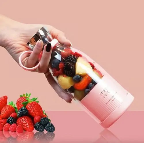 Draagbare Smoothiemaker USB Oplaadbaar 6 Messen BPA-Vrij Blenderfles voor Milkshakes Shakes Smoothies Onderweg | Sulvida