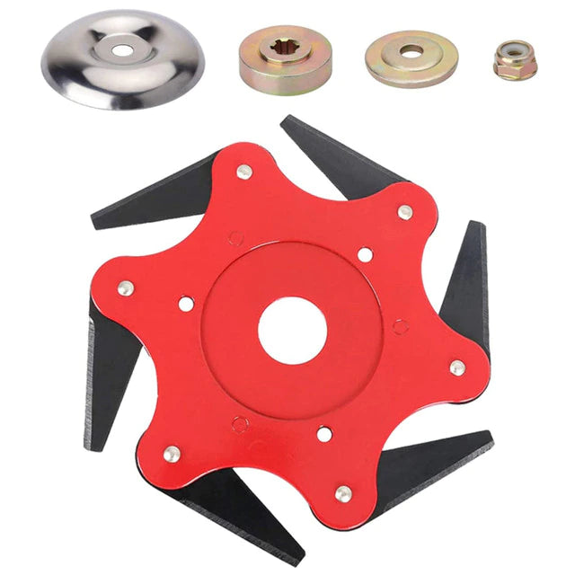 Universele Trimmerkop 6 Stalen Messen Bosmaaier Accessoire Robuust Onderdeel Trimmer Wierkop Grasmaaier | Sulvida