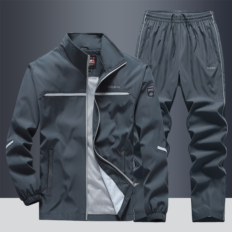 Heren Trainingspak Tweedelig Navy Blauw Rood Grijs Zwart S M L XL 2XL 3XL Sportkleding Set Joggingpak | Sulvida