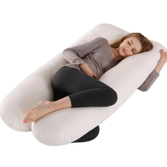Lichaamskussen Zwangerschap Nek Rug Buik Ondersteuning Zijslaper Comfort Slaap Ontspanning Body Pillow | Sulvida