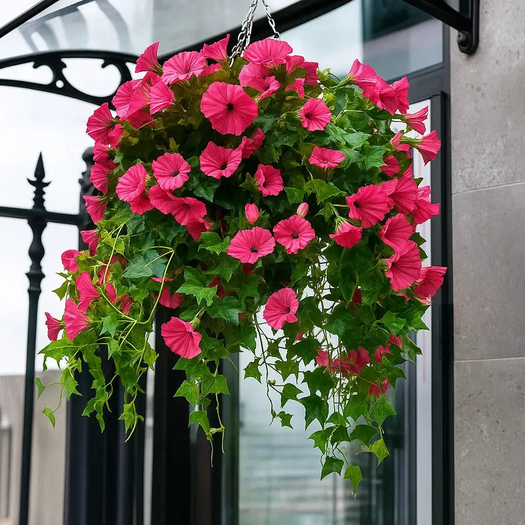 Branche artificielle Rosée du matin résistante aux UV 65cm en soie, 18 fleurs, fleurs artificielles réalistes, décoration d’intérieur et d’extérieur | Sulvida