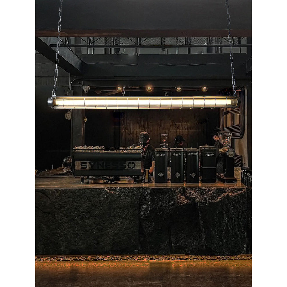 Scandinavische Hanglamp Langwerpig Glas Metaal LED Verlichting Eettafel Keuken Eetkamer Zwart Groen Brons Design | Sulvida