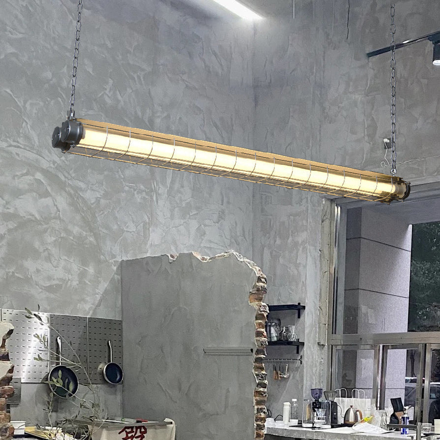 Scandinavische Hanglamp Langwerpig Glas Metaal LED Verlichting Eettafel Keuken Eetkamer Zwart Groen Brons Design | Sulvida