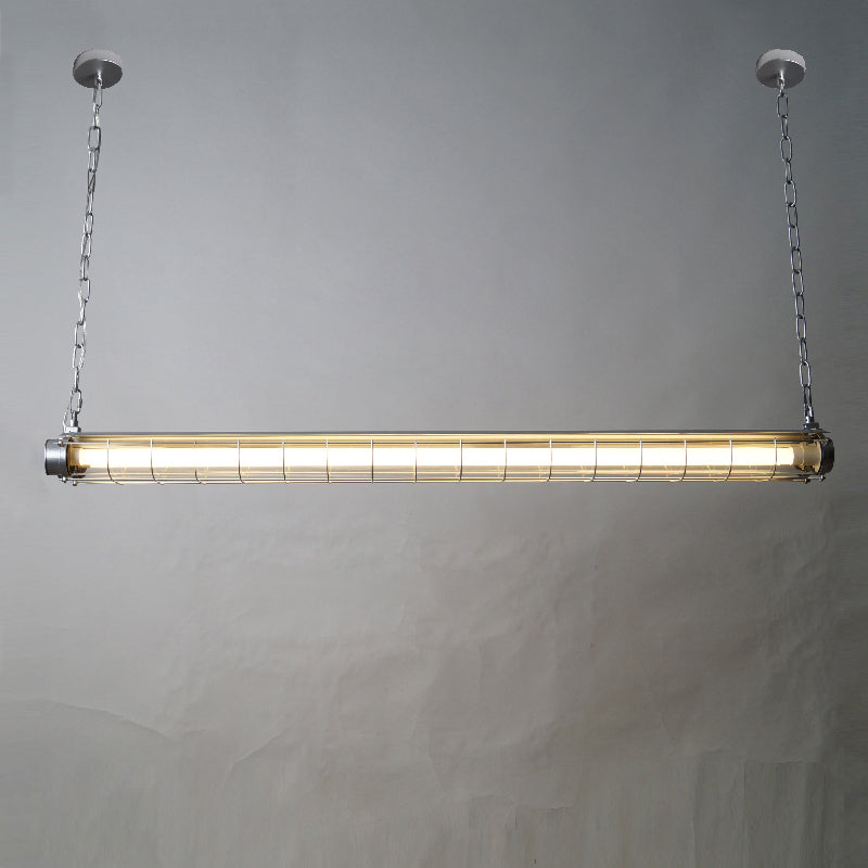 Scandinavische Hanglamp Langwerpig Glas Metaal LED Verlichting Eettafel Keuken Eetkamer Zwart Groen Brons Design | Sulvida
