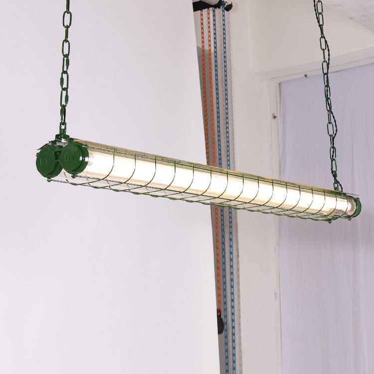 Scandinavische Hanglamp Langwerpig Glas Metaal LED Verlichting Eettafel Keuken Eetkamer Zwart Groen Brons Design | Sulvida