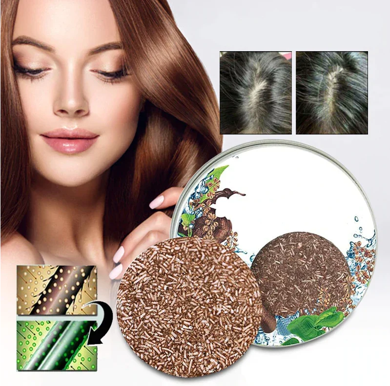 Natuurlijke Shampoobar voor Donkerder Haar | Plantaardig Haarkleurherstel zonder Chemicaliën en Parabenen | Sulvida