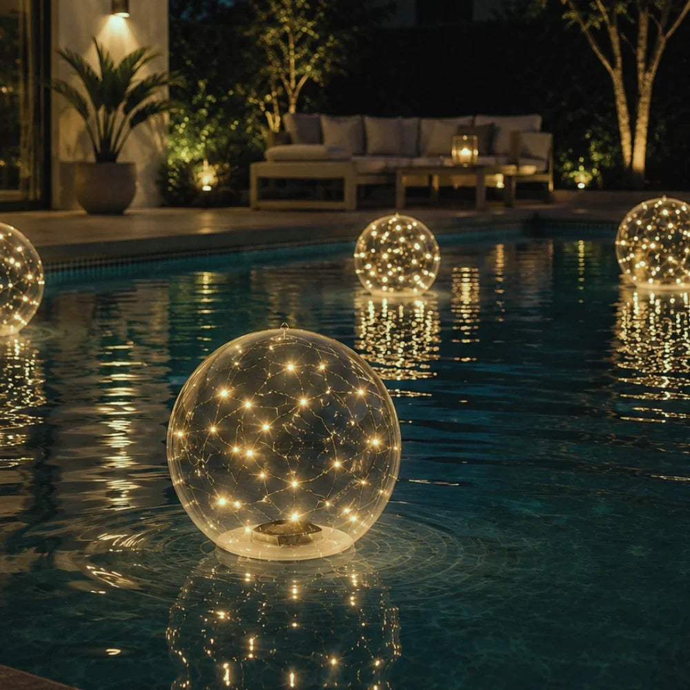 Solarlamp Zwevend Tuinlicht Waterdicht IP68 Veelkleurig LED Zwembadverlichting Hangbaar Terras Tuin Sfeer | Sulvida