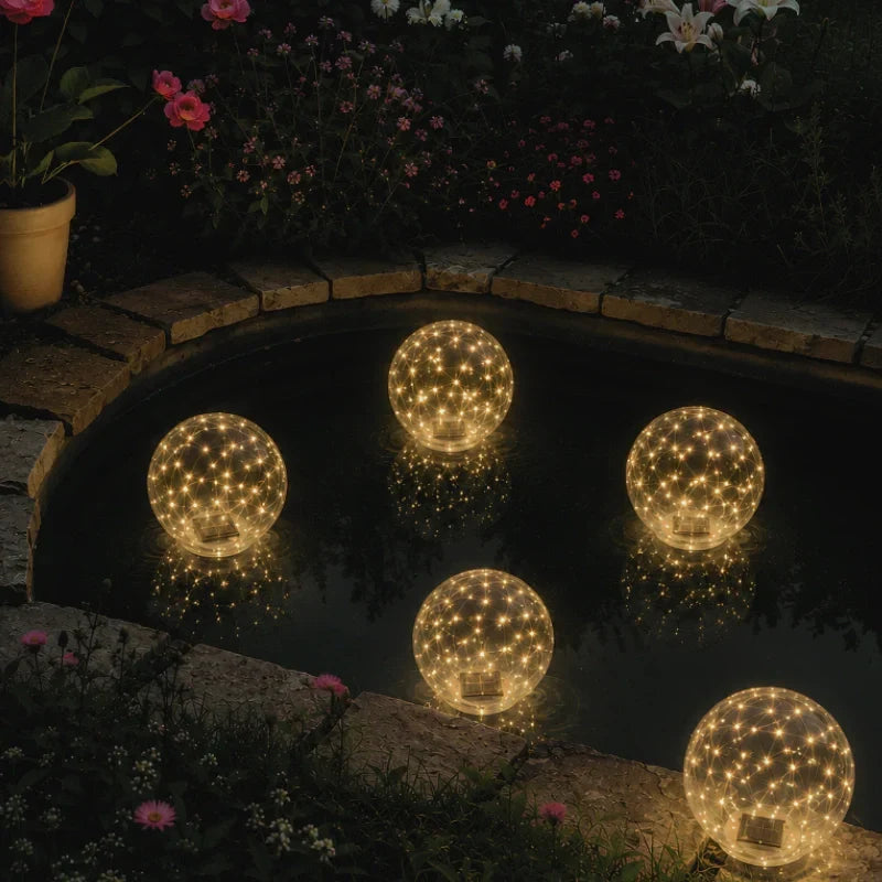 Solarlamp Zwevend Tuinlicht Waterdicht IP68 Veelkleurig LED Zwembadverlichting Hangbaar Terras Tuin Sfeer | Sulvida