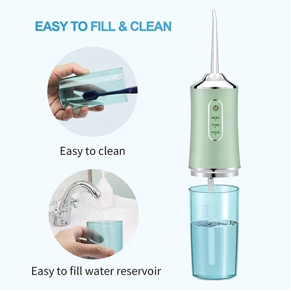 Draagbare Mondsdouche Waterstraal Elektrische Mondzorg Oral Irrigator Tandreiniger voor Thuis en Onderweg | Sulvida