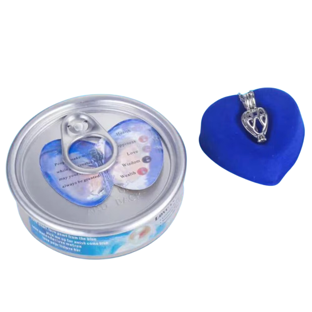 Verse oester met natuurlijke parel en 18K vergulde ketting geschenkset Thema oesterkit parelontdekking | Sulvida