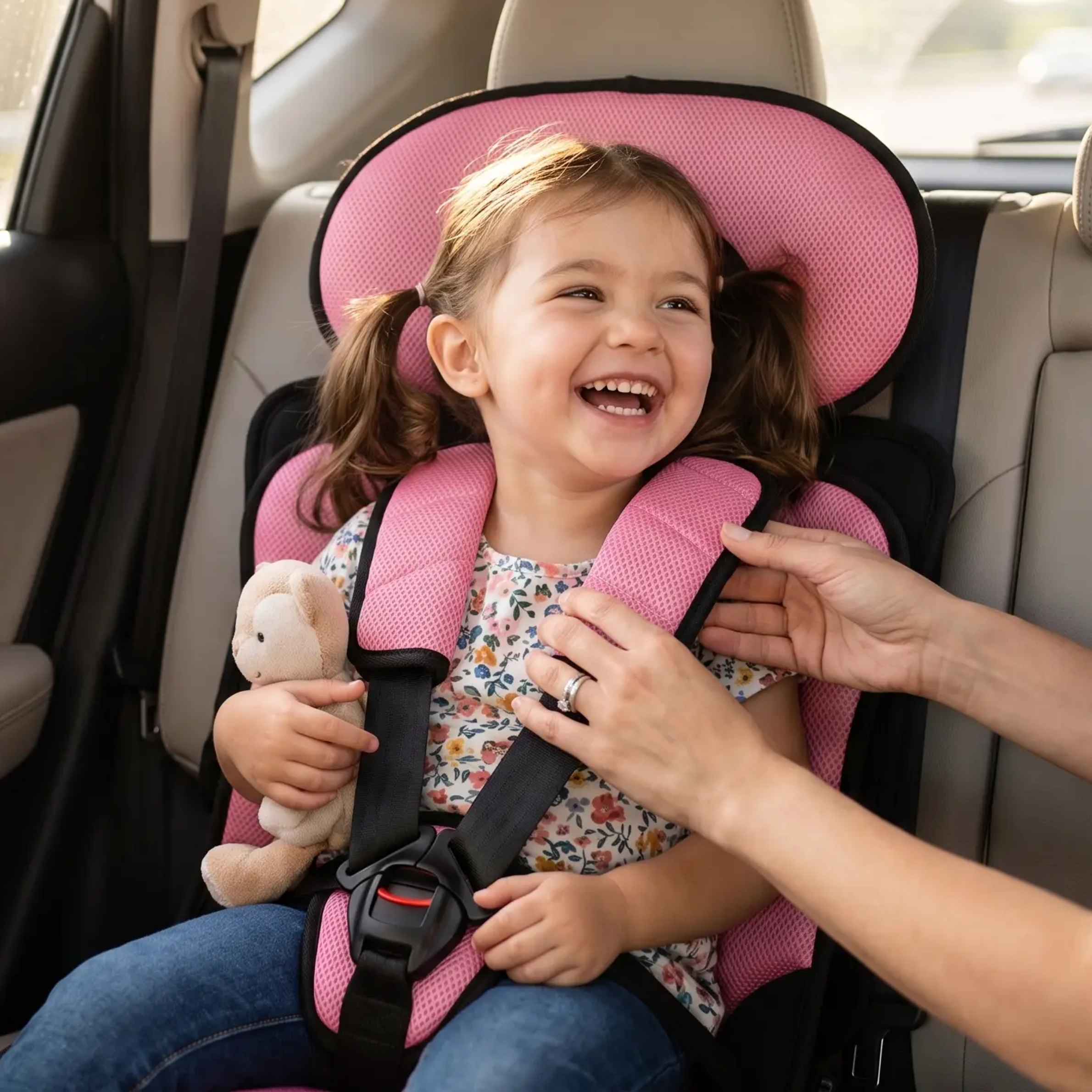 Opvouwbare Reisboosters voor Kinderen – Draagbare Autostoel met 5-Punts Gordel | Sulvida