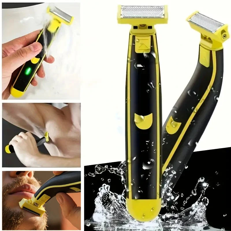 Draadloze Elektrische Scheerapparaat Compact Reis Oplaadbaar USB Glad Scheren Mannen Gezicht Baardtrimmer | Sulvida