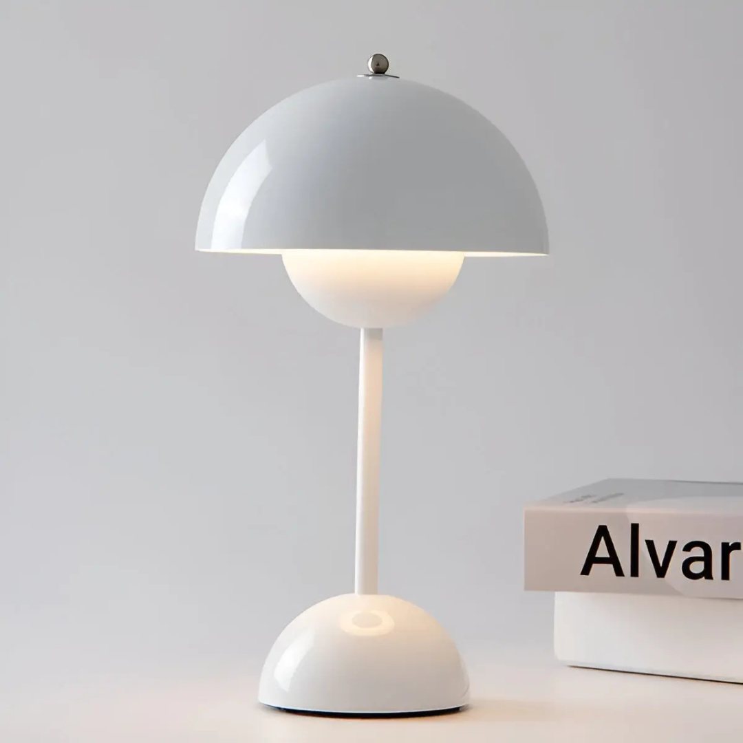 Draadloze design tafellamp met dimfunctie en touchbediening voor sfeervolle woonkamer slaapkamer balkon terras decoratieve bureaulamp | Sulvida