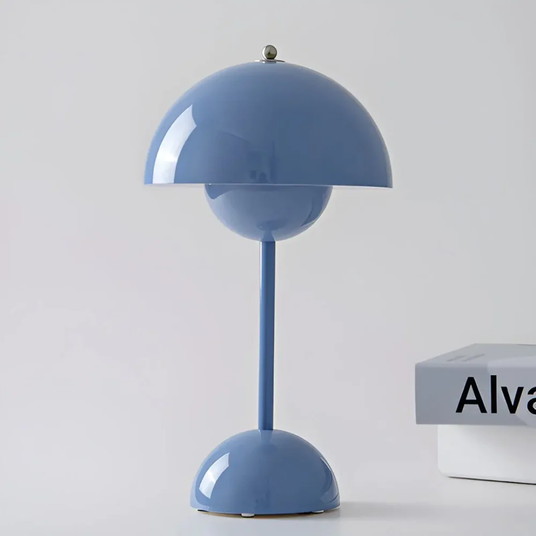 Draadloze design tafellamp met dimfunctie en touchbediening voor sfeervolle woonkamer slaapkamer balkon terras decoratieve bureaulamp | Sulvida
