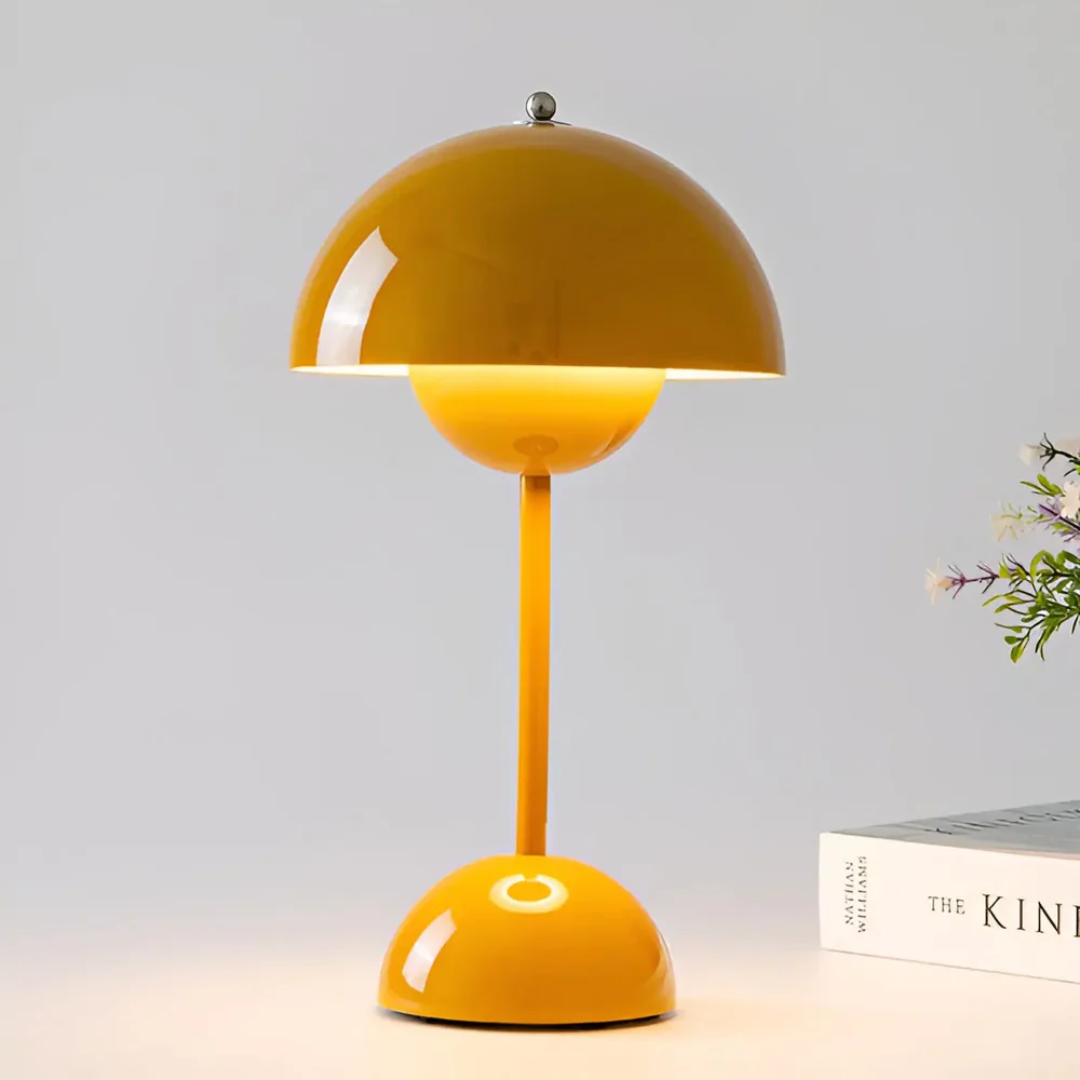 Draadloze design tafellamp met dimfunctie en touchbediening voor sfeervolle woonkamer slaapkamer balkon terras decoratieve bureaulamp | Sulvida