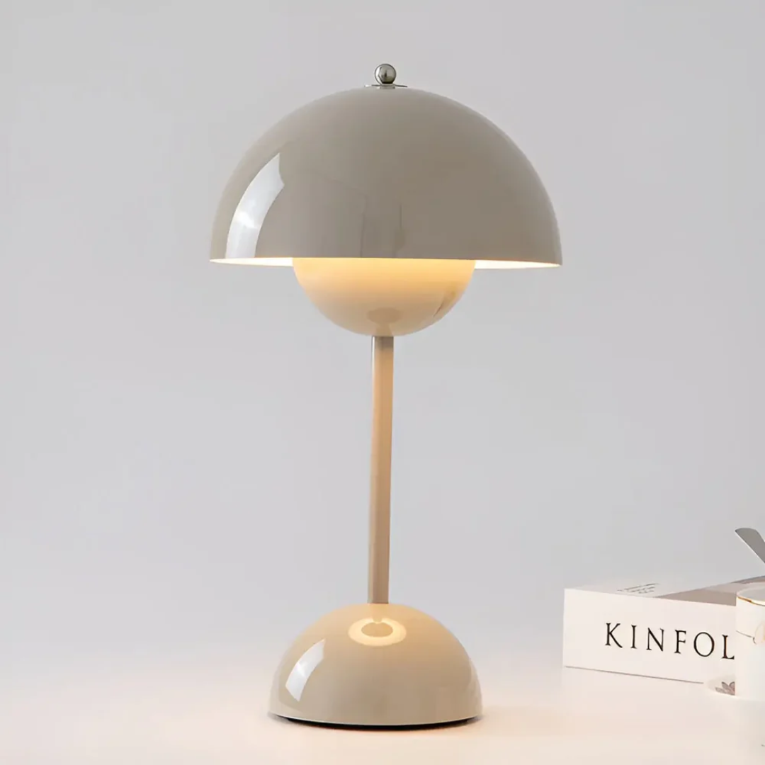 Draadloze design tafellamp met dimfunctie en touchbediening voor sfeervolle woonkamer slaapkamer balkon terras decoratieve bureaulamp | Sulvida