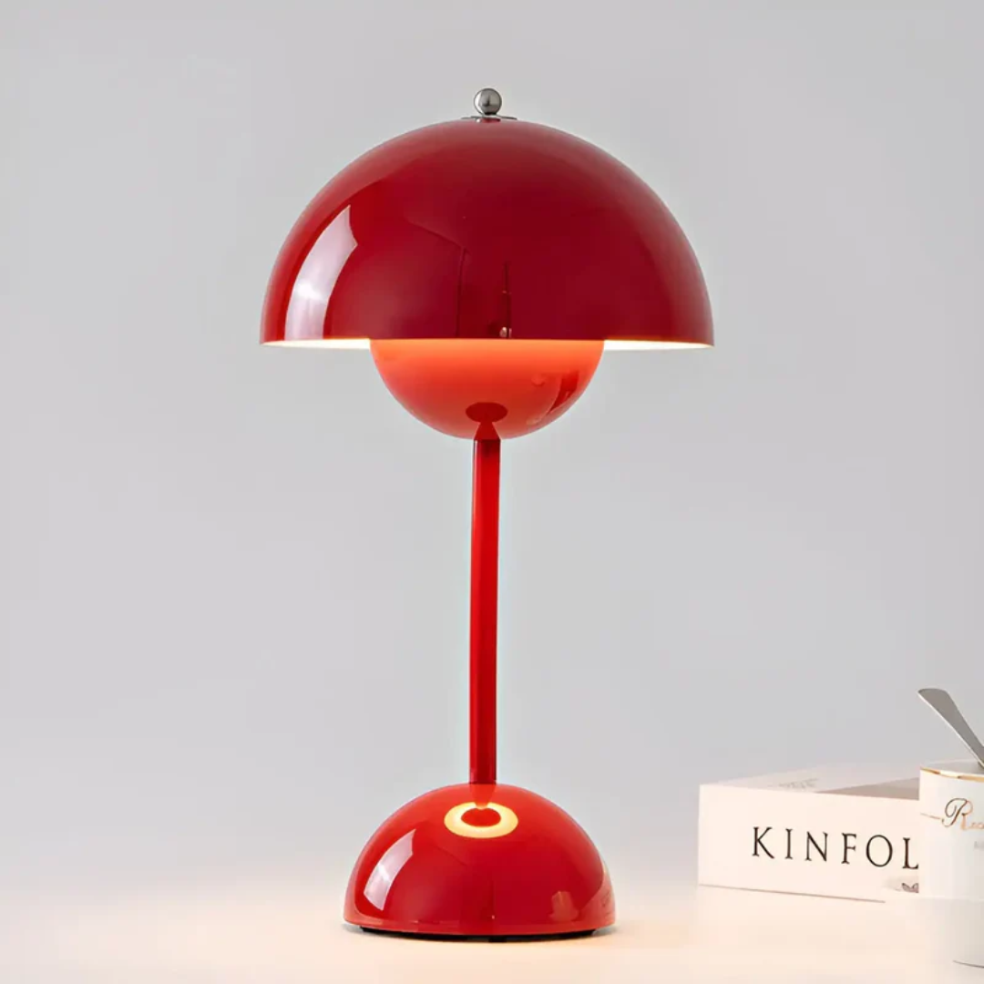 Draadloze design tafellamp met dimfunctie en touchbediening voor sfeervolle woonkamer slaapkamer balkon terras decoratieve bureaulamp | Sulvida