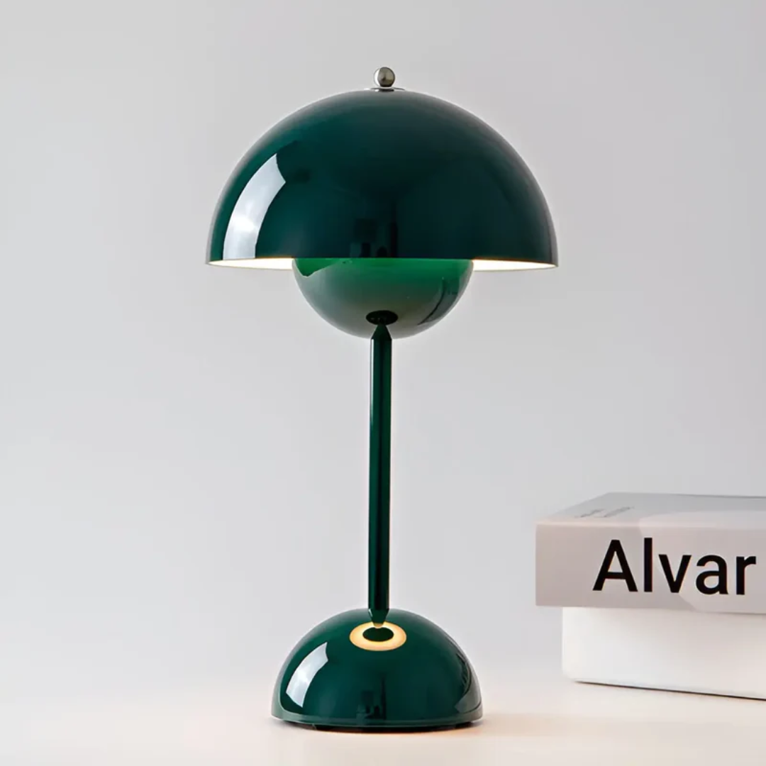 Draadloze design tafellamp met dimfunctie en touchbediening voor sfeervolle woonkamer slaapkamer balkon terras decoratieve bureaulamp | Sulvida