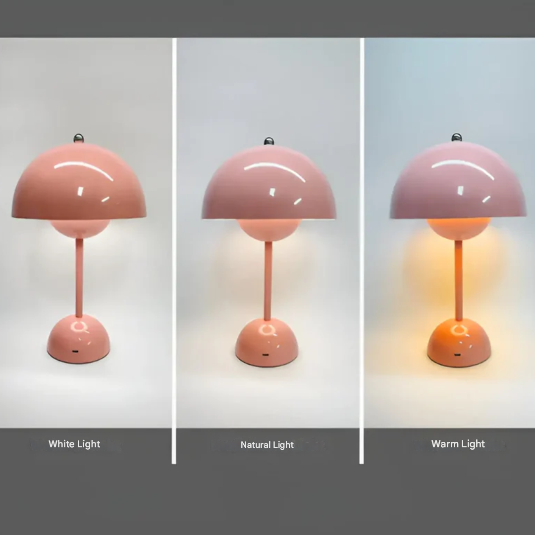 Draadloze design tafellamp met dimfunctie en touchbediening voor sfeervolle woonkamer slaapkamer balkon terras decoratieve bureaulamp | Sulvida