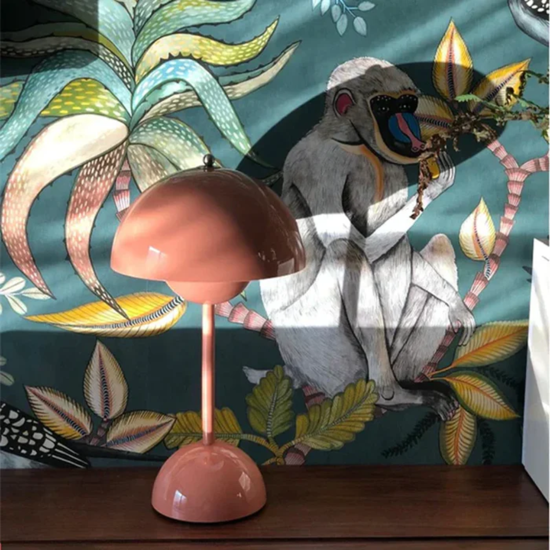 Draadloze design tafellamp met dimfunctie en touchbediening voor sfeervolle woonkamer slaapkamer balkon terras decoratieve bureaulamp | Sulvida