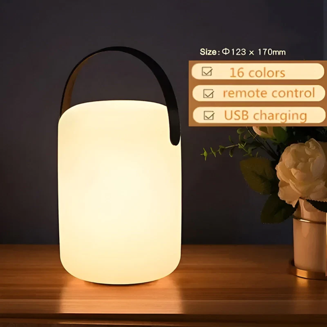 Draadloze Oplaadbare Waterdichte Tafellamp met Dimfunctie 3 Lichtstanden | Sulvida