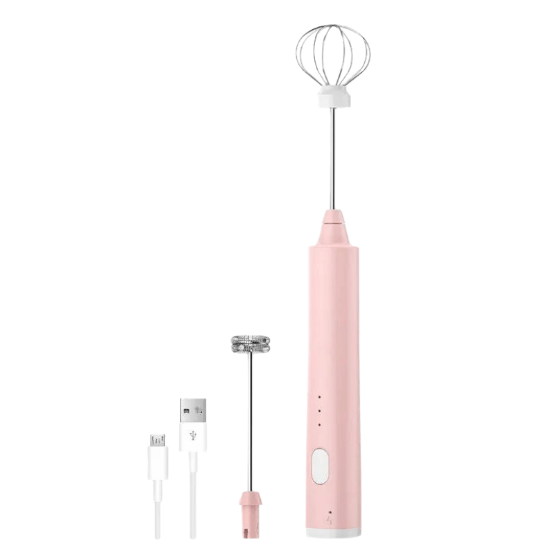 Elektrische Melkopschuimer met 3 Snelheden USB Oplaadbaar Handmixer voor Cappuccino Latte Koffie Barista | Sulvida