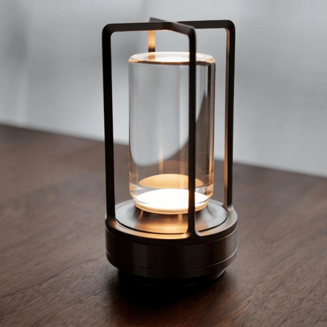 Kristallen Tafellamp Oplaadbaar USB Dimbaar Draadloos Gouden Zilveren Zwarte Lantaarn LED Sfeerverlichting | Sulvida