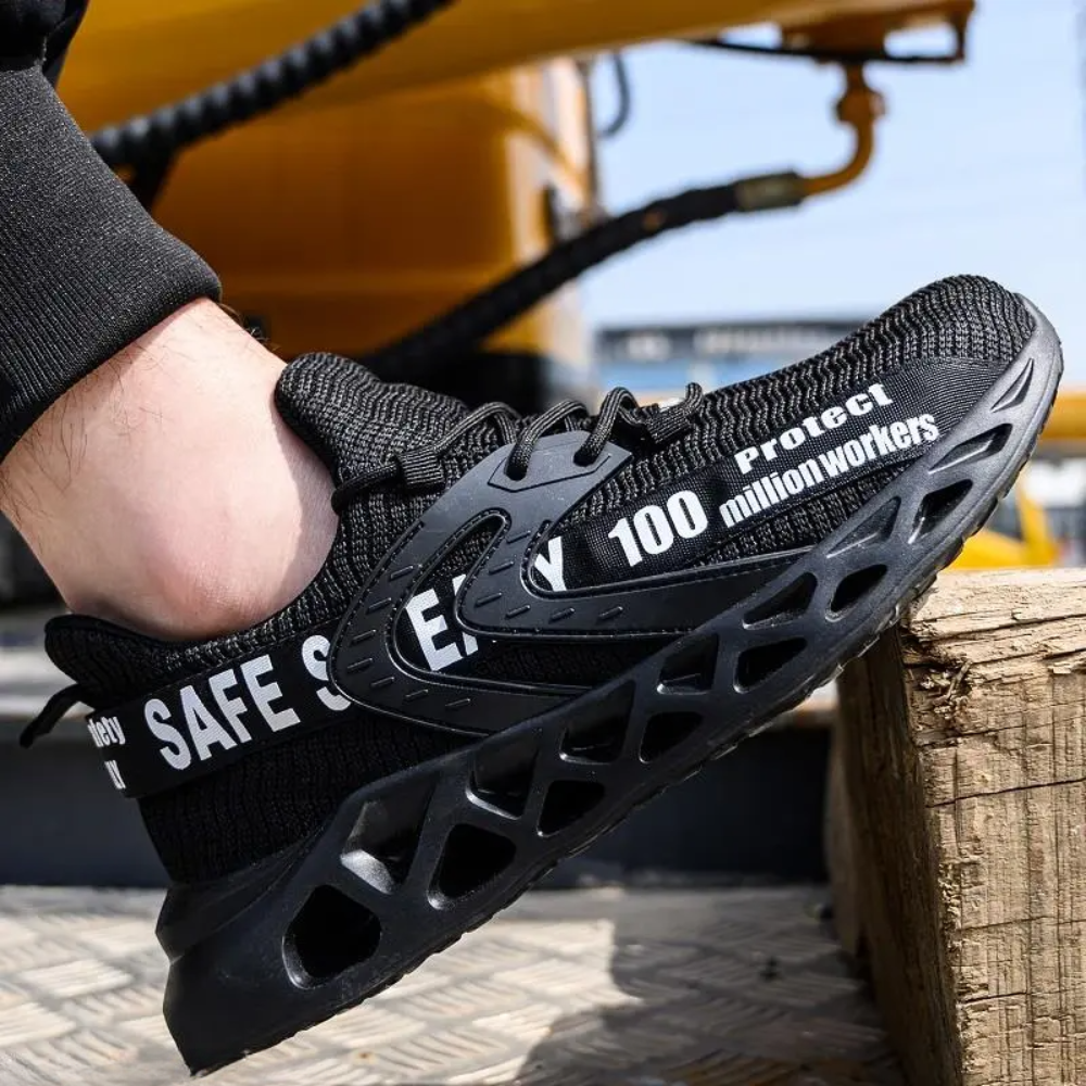 Werkschoenen S3 met Stalen Neus Flyknit Ademend Kevlar Antislip Industriële Veiligheidsschoenen Werkplaats | Sulvida