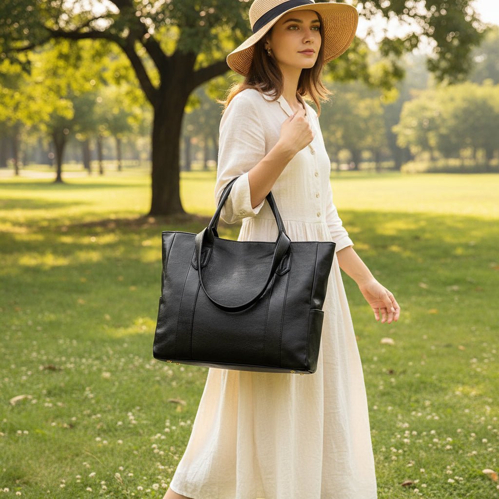 Leren Schoudertas met Retro Charme en Soepele Afwerking – Compacte Handtas voor Dagelijks Gebruik | Sulvida