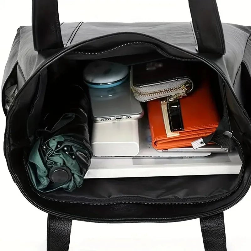 Leren Schoudertas met Retro Charme en Soepele Afwerking – Compacte Handtas voor Dagelijks Gebruik | Sulvida