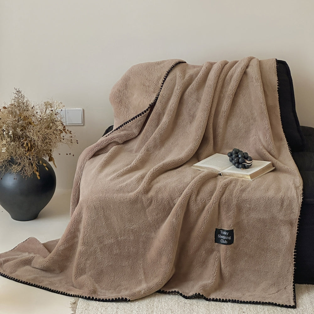 Bouclé Winterdeken Microvezel 320g – Zacht Fleece Plaid voor Bed Bank Herfst Winter Slaapkamer Woonkamer | Sulvida