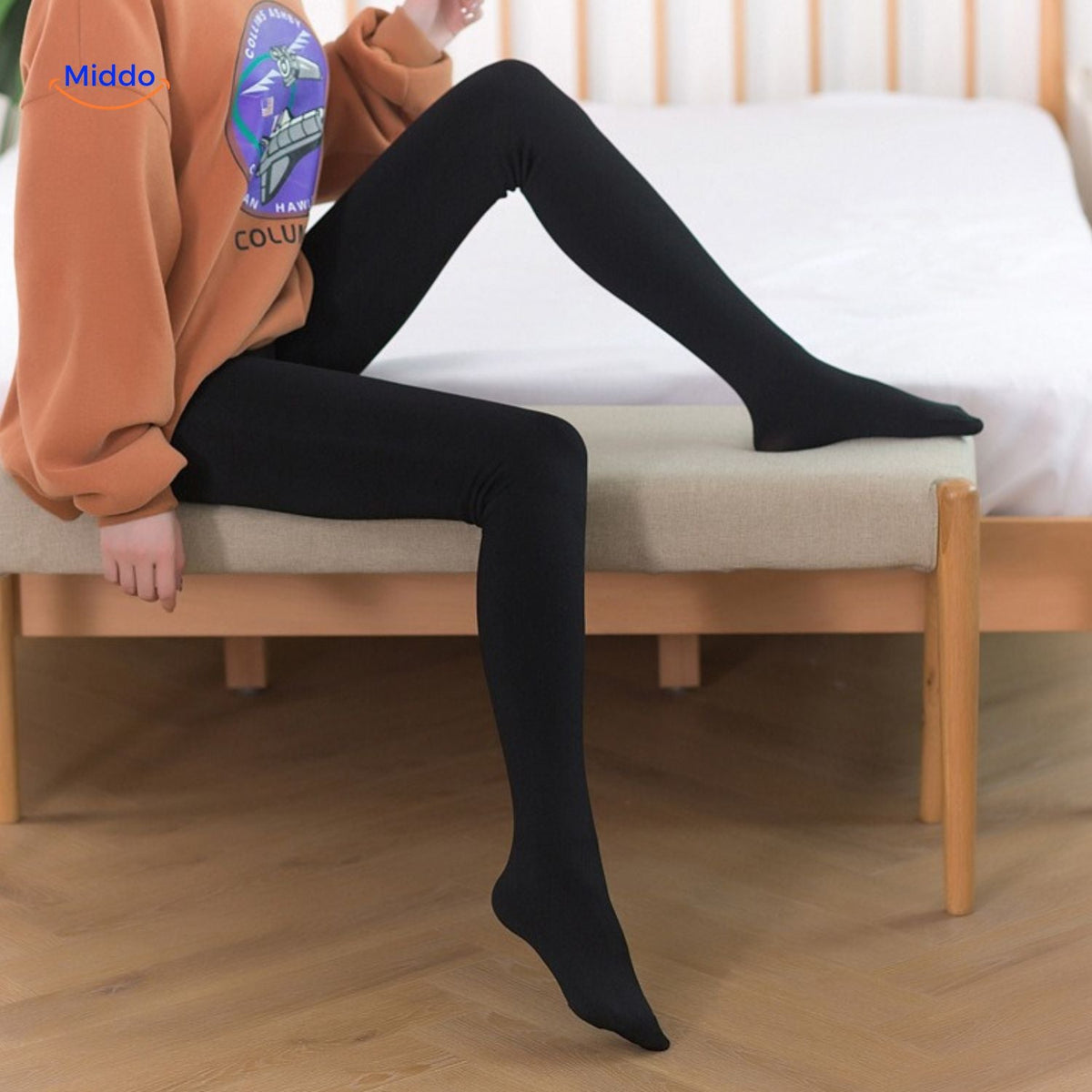 Thermische Winterpanty Fleecevoering Zwart Beige Dikke Warmhoudende Maillot Leggings Dames Winter Comfort Mode | Sulvida