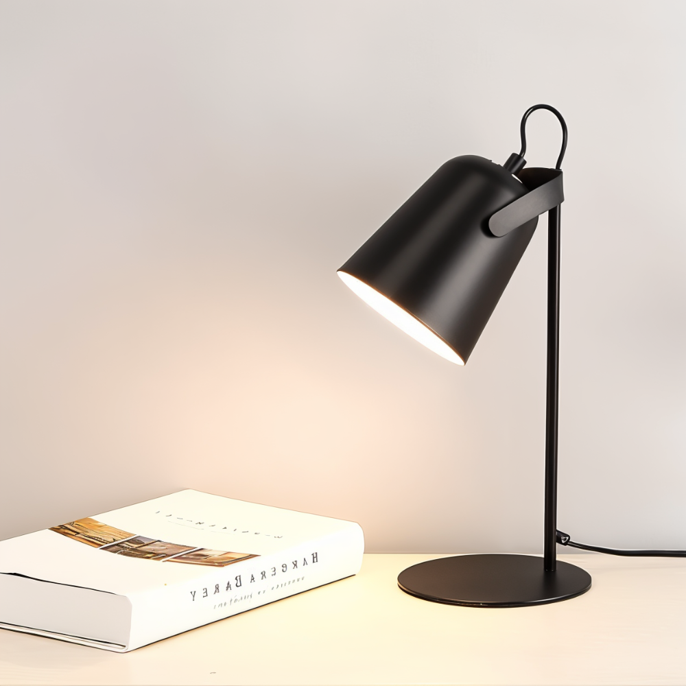 Draaibare Tafellamp met Verstelbare Lampenkap – Macaron Kleuren Design met Oogvriendelijk Licht voor Lezen en Studeren | Sulvida