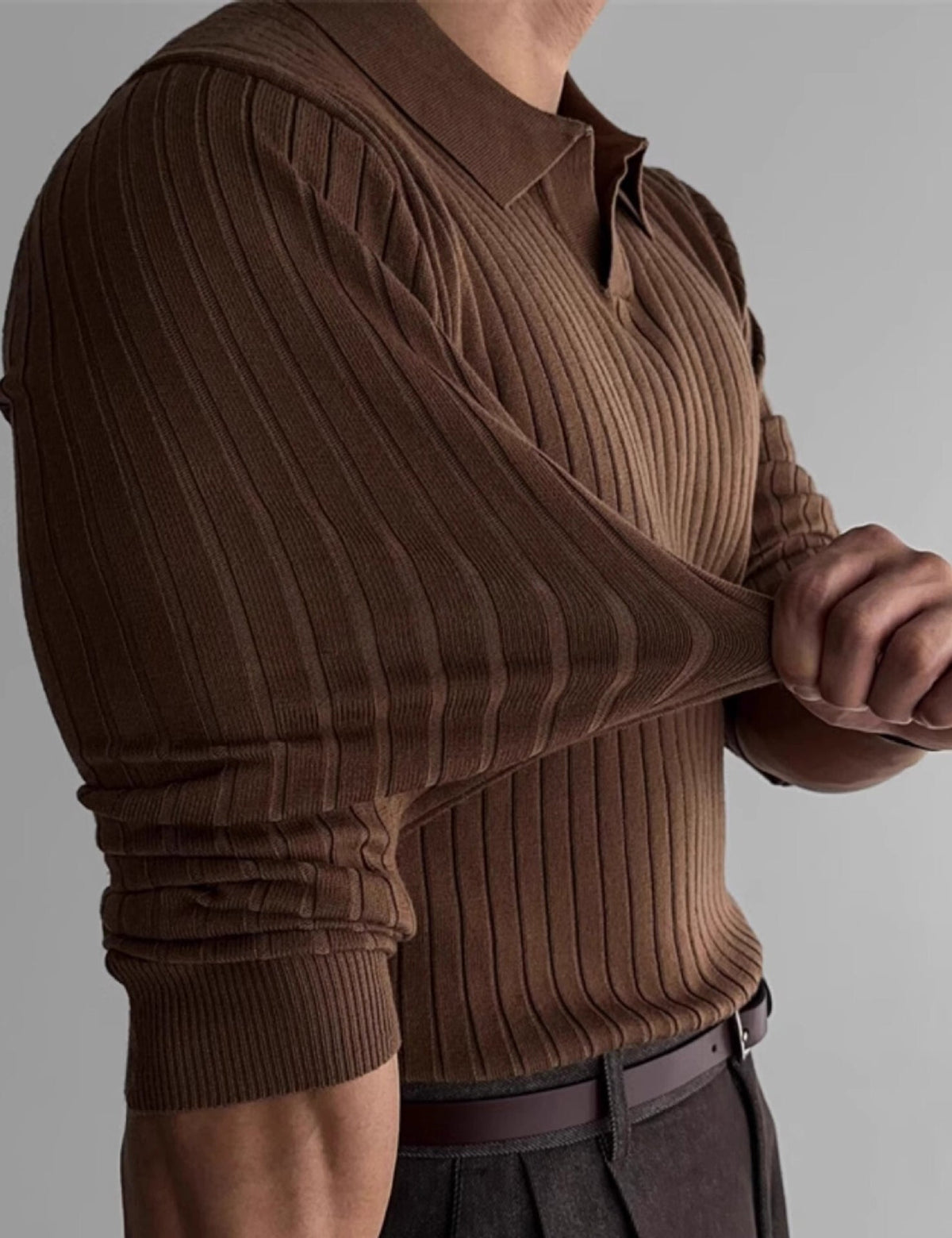 Poloshirt Heren Slim Fit Stretch Comfortabel Casual Golfshirt Katoen Sportief Elegant Wit Zwart Bruin Beige | Sulvida