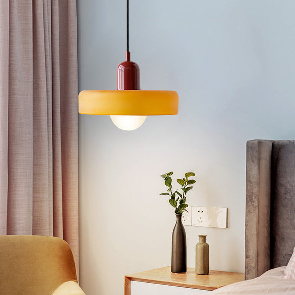 Glazen hanglamp verstelbare kabel ronde pendellamp eettafel woonkamer verlichting modern design sfeervolle ruimte | Sulvida