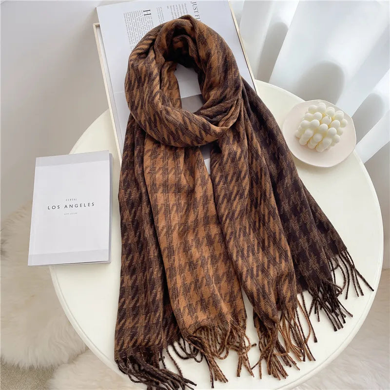 Geruite Sjaal 200×65cm Kasjmier Luxe Wintersjaal 10 Dessin Klassiek Tijdloze Winteraccessoire Warm Stijlvol | Sulvida