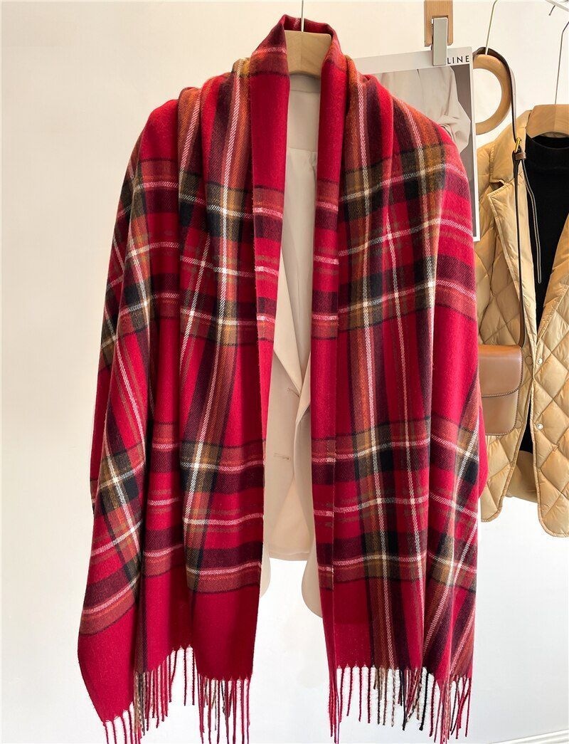 Geruite Sjaal 200×65cm Kasjmier Luxe Wintersjaal 10 Dessin Klassiek Tijdloze Winteraccessoire Warm Stijlvol | Sulvida